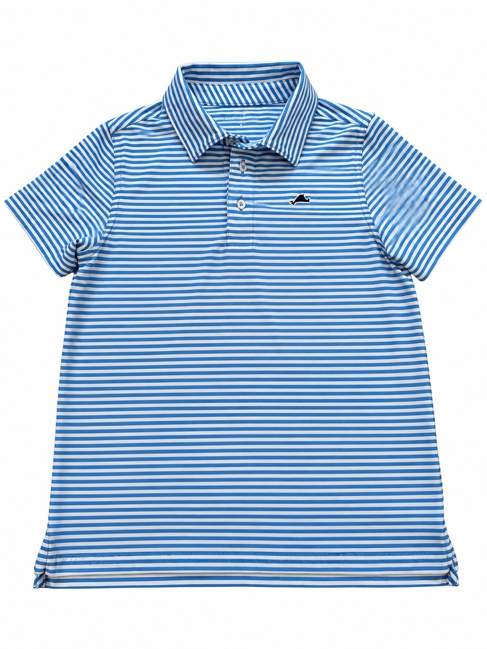Vineyard Vines Boys Blue & White Striped Polo size small 8-10